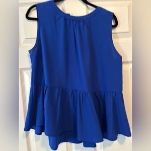 Royal blue peplum